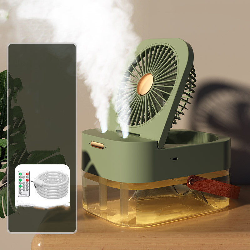 Cooling Fan, Humidifier Spray and Night light