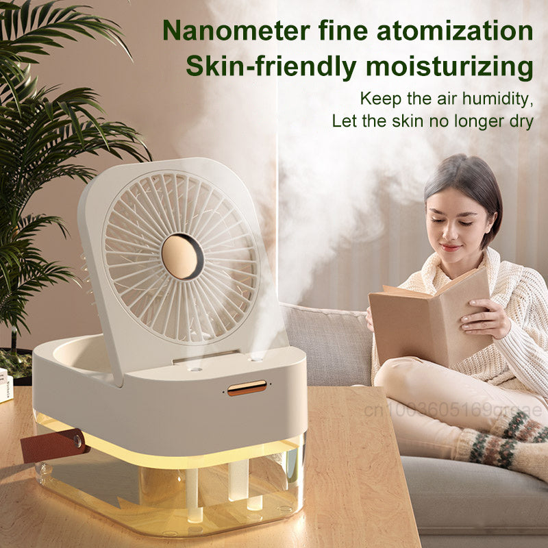 Cooling Fan, Humidifier Spray and Night light