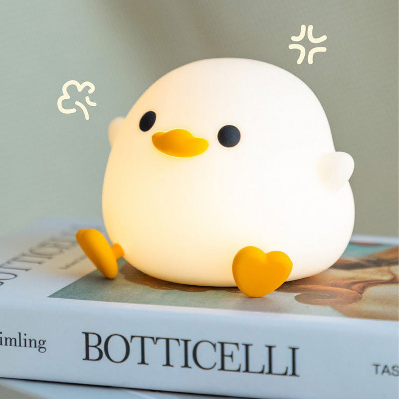 Doudou Duck Silicone Alarm Night Light