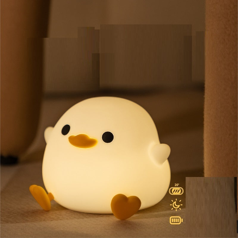 Doudou Duck Silicone Alarm Night Light