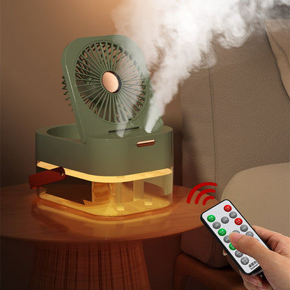 Cooling Fan, Humidifier Spray and Night light