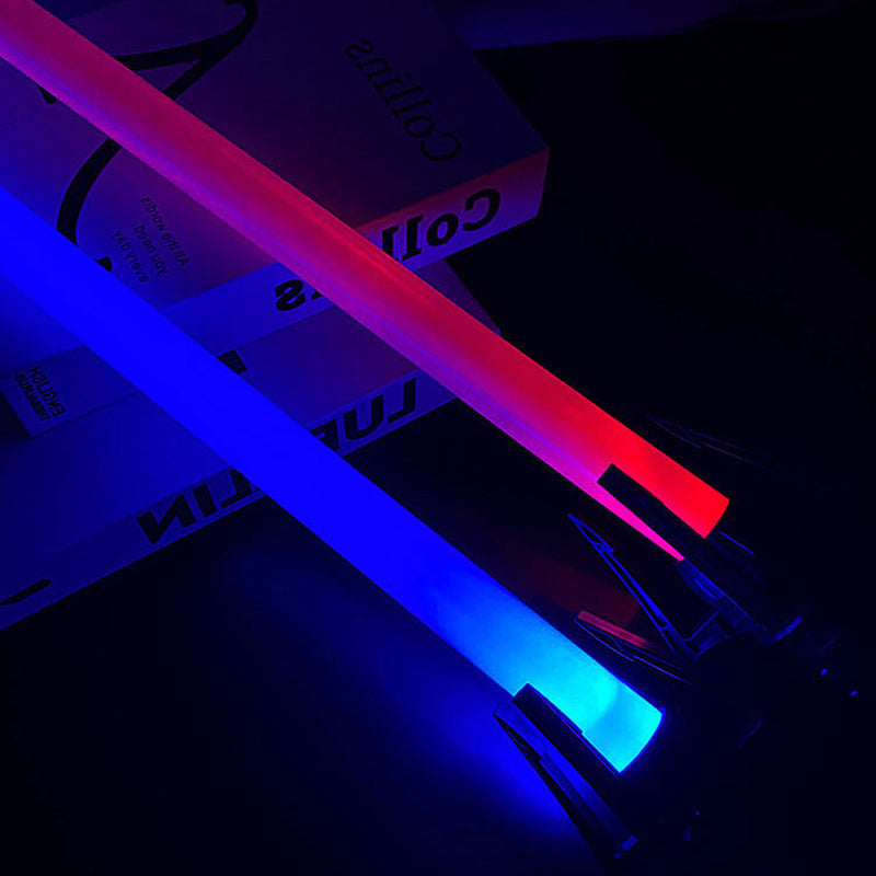 Laser Sword Red And Blue Double Sword Retractable 2 In 1