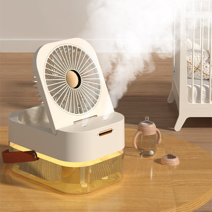 Cooling Fan, Humidifier Spray and Night light