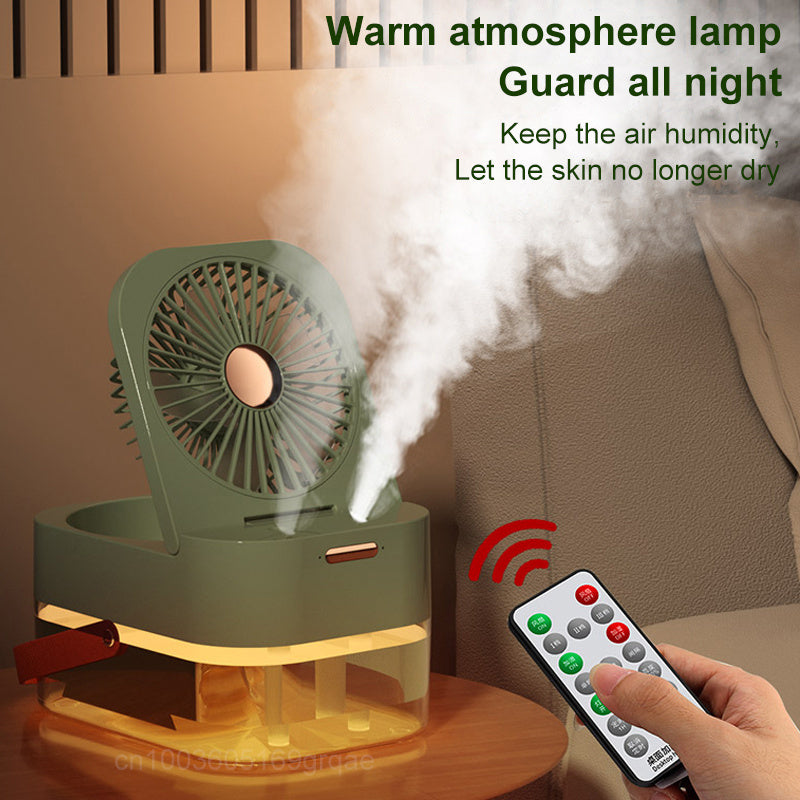 Cooling Fan, Humidifier Spray and Night light