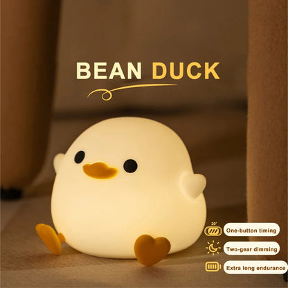 Doudou Duck Silicone Alarm Night Light