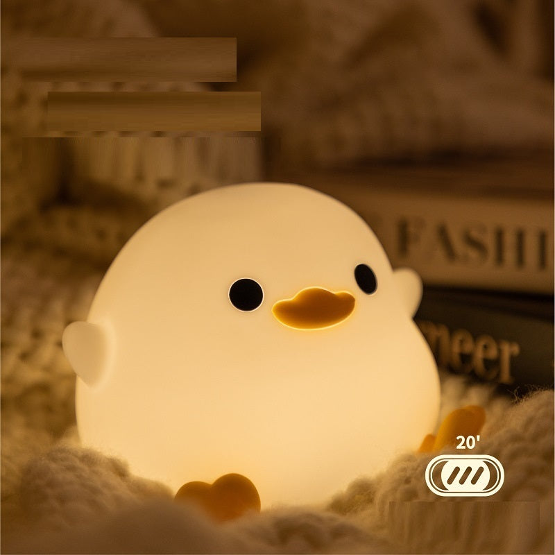 Doudou Duck Silicone Alarm Night Light